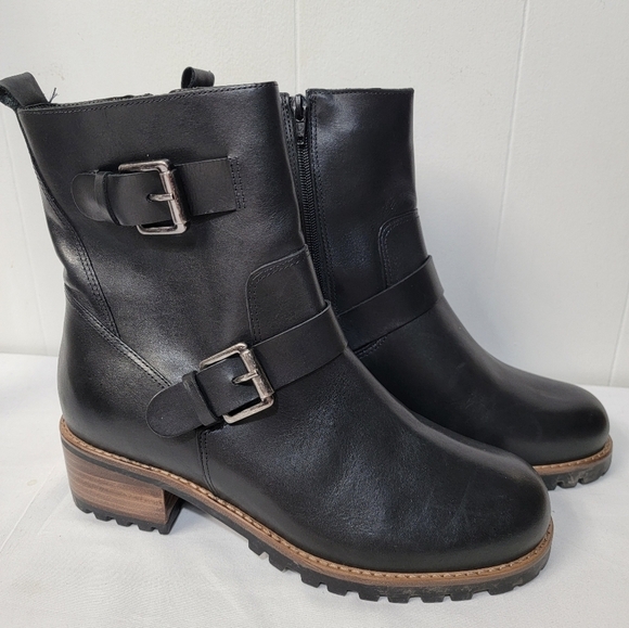 David Tate Palmar Boot Women's Black Nubuck Leather Size 10WW - Picture 10 of 11